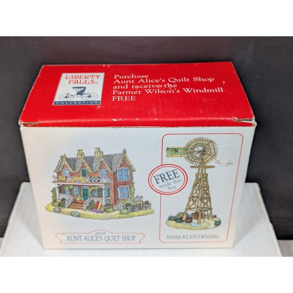 Liberty Falls Americana Collection AH126 Aunt Alice's Quilt Shop 1997 Plus Bonus - Picture 2 of 6